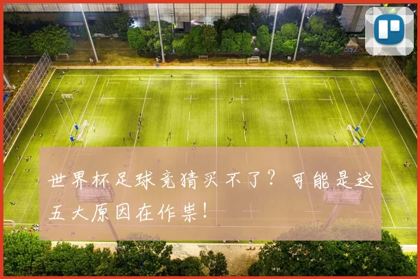 世界杯足球竞猜买不了?可能是这五大原因在作祟!